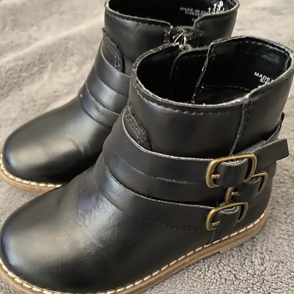 Old Navy, faux leather boots